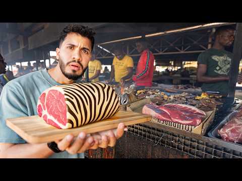 Trying STREET FOOD in NAMIBIA 🇳🇦 | They Eat ZEBRAS Here! 🦓