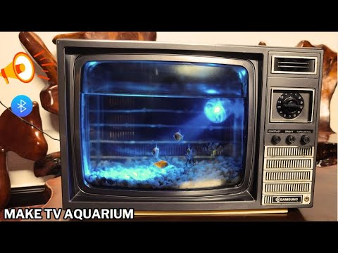 Make TV Aquarium from Vintage TV Samsung