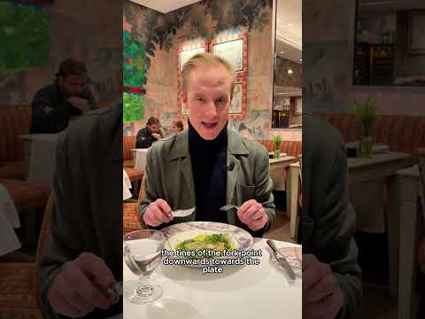 And definitely don’t rotate the fork around using your arm so your elbow sticks out! #dining