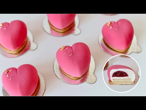 How to make Strawberry Greek Yogurt Mousse Cake | 딸기 그릭요거트 무스 케이크 만드는 법