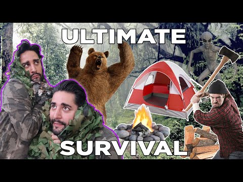 Surviving in the wild - Doing Manly Things 💜🖤 The Welsh Twins