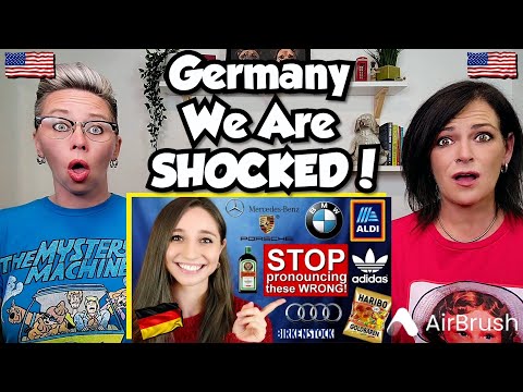 American Couple Reacts: 15 German Brands Americans Pronounce WRONG! FIRST TIME REACTION!
