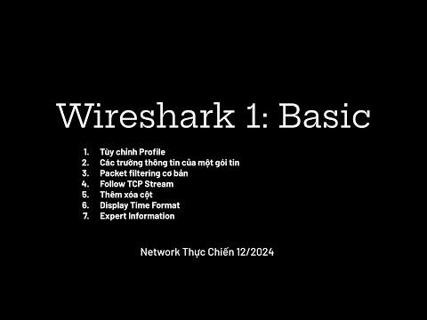 Wireshark 1: Basic - Hướng dẫn sử dụng Wireshark