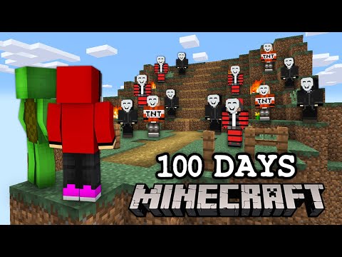 I Survived 100 Days in The PURGE in Minecraft