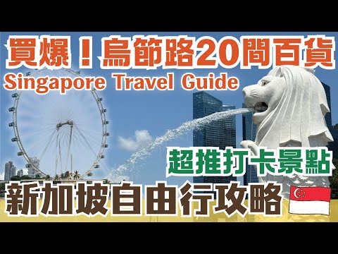 新加坡自由行🌴逛街必看！烏節路20間百貨🛒 奢華到平價全買爆💸摩天輪🎡最壯觀天際線｜魚尾獅公園、國家蘭花園 打卡攻略！｜Singapore Views