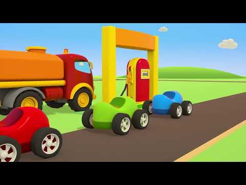 Leo the Truck Assembles the Fire Truck, Cement Mixer, Petrol Tanker, and Sings Songs!
