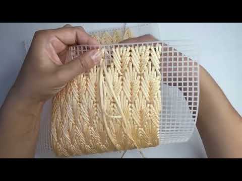 Bag from plastic canvas. Embroidery. Materials all ThreadsPiter