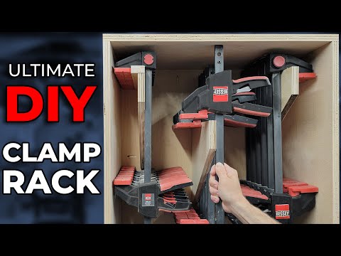Mobile Clamp Rack For Small Woodshops