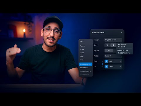 Triggering animations on scroll in Framer (Animation Lesson 7)