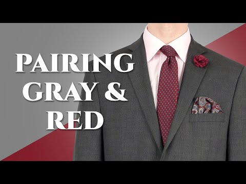 How to Pair Gray & Red - Color Combinations for Red & Grey in Menswear Outfits