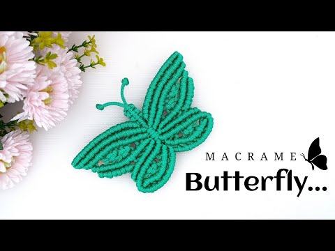 Macrame Butterfly Keychain | Macrame Animals | DIY Macrame Butterfly Tutorial