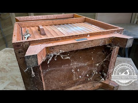 Mid Century Modern Nightstand RESTORATION - Hidden BEAUTY!