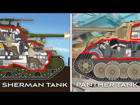 M4 Sherman Tank VS Panther Tank