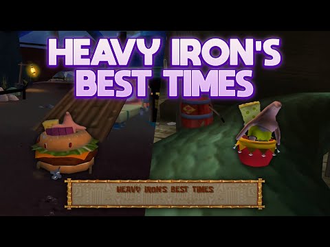 Heavy Iron's Best Times Easter Egg - The SpongeBob SquarePants Movie Game