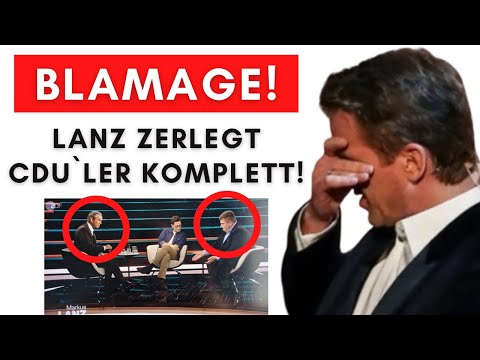 Heftig: Lanz demütigt naiven CDUler vor Millionen-Publikum!