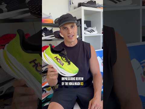 Hoka Mach X3 - 60s First Impressions Review ⏳#hoka #running #review