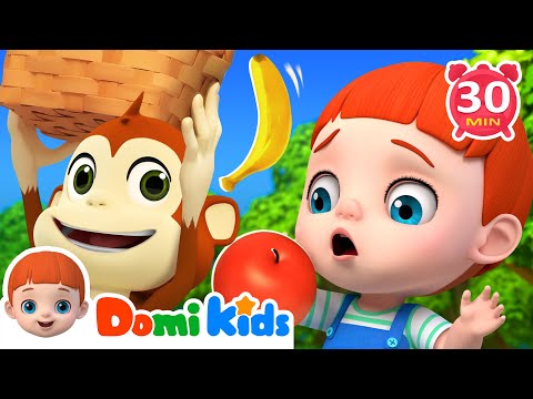 寶貝多米兒歌大全｜早教兒歌｜經典熱門兒歌｜動物兒歌｜香蕉和蘋果🍎&🍌｜domikids 中文｜Nursery Rhymes