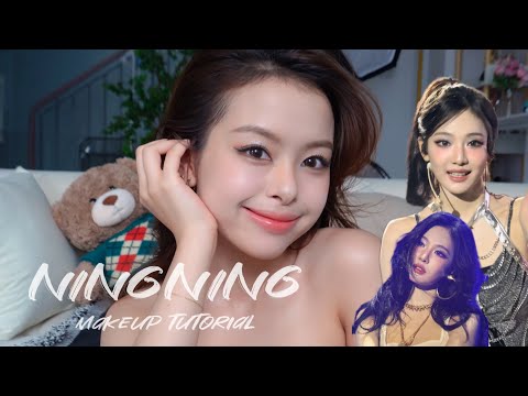 Makeup look lấy cảm hứng từ Ningning (aespa) | Makeup mắt mèo