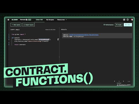 Glider Tutorial - 'Functions'