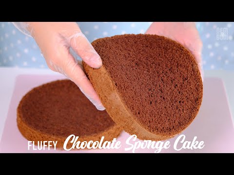 Fluffy Moist Chocolate Sponge Cake. Perfect for Chocolate Lovers!