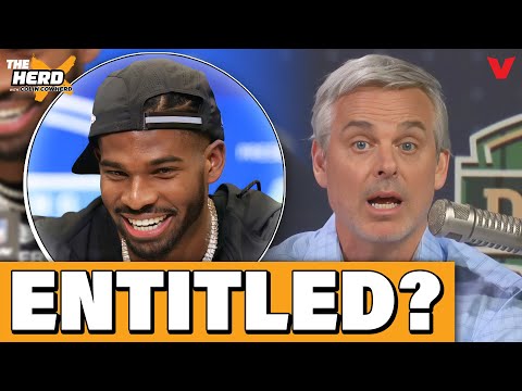 Colin Cowherd reacts to NFL coach calling Shedeur Sanders ENTITLED in NFL Draft interview | THE HERD