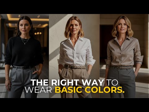 How To Put Together EXPENSIVE-LOOKING Outfits Using Only BASIC COLORS.