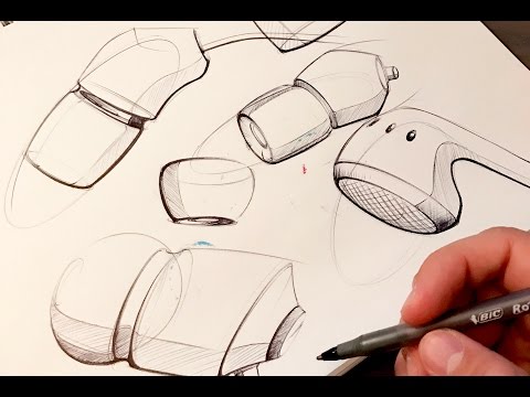 Industrial Design Sketching - How to Sketch with a Pen