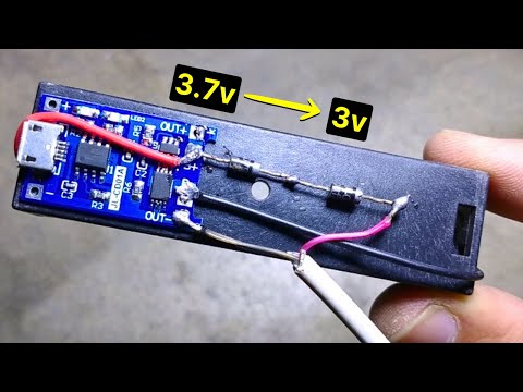 3v Supply for Gas Instant Geyser using lithium 18650 Battery Circuit, 3.7v to 3v Converter