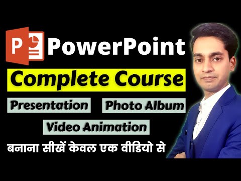 PowerPoint Tutorial For Beginners - Full Course in Hindi | Complete Animation & Presentation | 2024