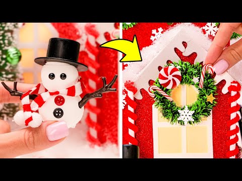 クリスマスゲストのためのフェスティブDIYマンション！🎄🏠