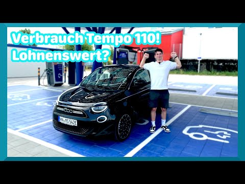 Fiat 500e Reichweite Autobahn im Sommer bei 110 km/h - lohnt sich langsamer fahren? | Morsch