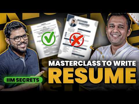 Professional Resume Kaise Banaye? IIM Graduate Shares His Winning Resume Tips | Corporate CV Format