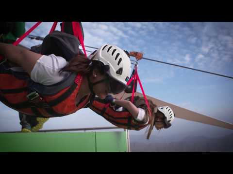 OLIVIA CULPO going down the longest zipline in the WORLD!