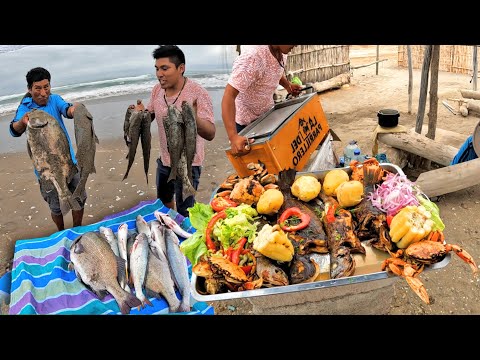 Impresionante! Padre e Hijo capturan CHITAS Gigantes y Preparan una deliciosa CAJA CHINA en el mar