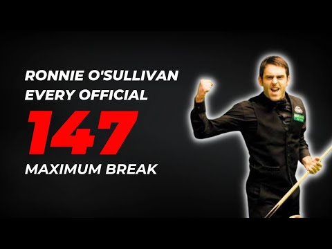 Ronnie O'Sullivan every official 147 maximum break | Snooker |