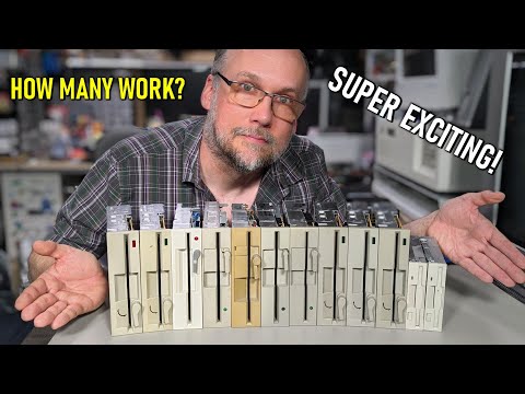 Testing 12 mystery PC floppy drives
