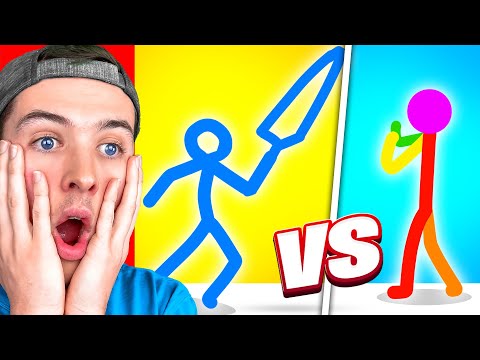 Reacting to the MOST INTENSE Stick Figure Fight on the INTERNET!