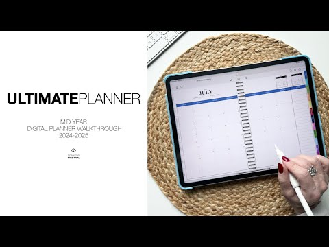 2024-2025 Mid Year Ultimate Digital Planner Walkthrough