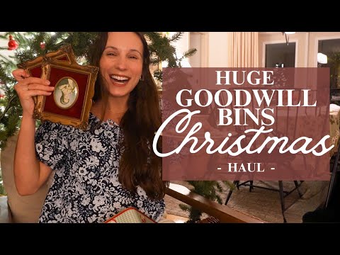 HUGE Goodwill Bins CHRISTMAS Haul!