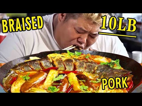 Brother Monkey bought 10 kilograms of large carp, and it was so fragrant when stewed in the iron pot