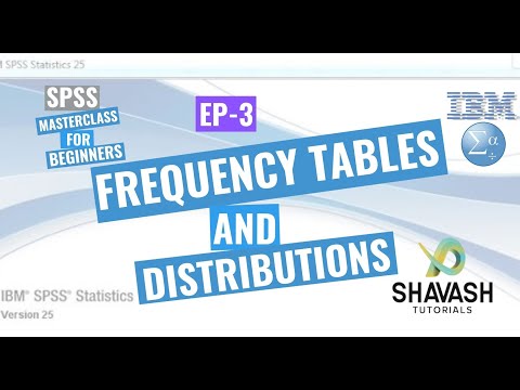 SPSS - MasterClass for Beginners: Ep. 3 - Frequency Tables and Distributions - ShaVash Tutorials