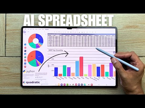 AI Spreadsheet for Android Tablets – Quadratic AI | Best Free Alternative to Excel