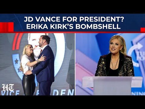 Erika Kirk Endorses JD Vance For U.S. President In 2028 As Trump Refuses To Rule Out 3rd Term
