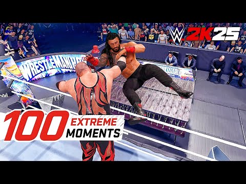 WWE 2K25-100 Best EXTREME FINISHERS! (Pure Chaos)