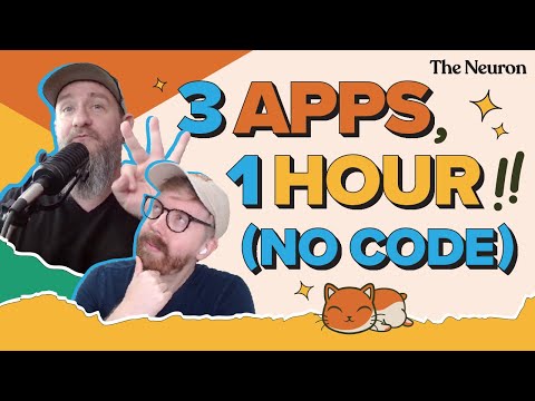 We Built 3 AI Apps in 1 Hour (No Coding Required!)