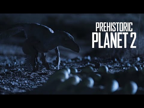 Prehistoric Planet 2 - Kuru Raids the Corythoraptor Scene
