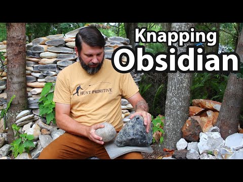 Knapping Obsidian