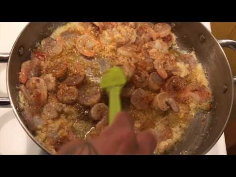 Shrimp & Linguine in Buttery Garlic Sauce