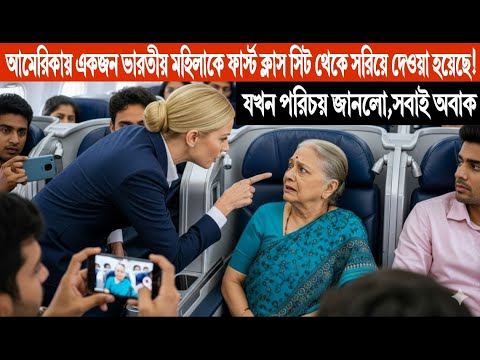 আমেরিকায়, একজন ভারতীয় মহিলাকে প্রথম শ্রেণী থেকে তুলে নেওয়া হয়েছিল; তার পাশে বসা ব্যক্তির পরিচয় জেনে