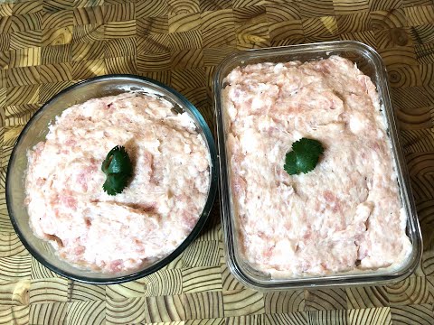 [爽滑豬肉饀]-制作簡單，方便日常開餐，喜歡美食，日常工作忙，這餡也是吾錯選擇，它用途之廣，釀青椒，🫑茄子，🍆豆腐，蒸咸魚肉餅，火鍋🔥肉丸等等，美味爽口有汁老少咸宜，營養健康。